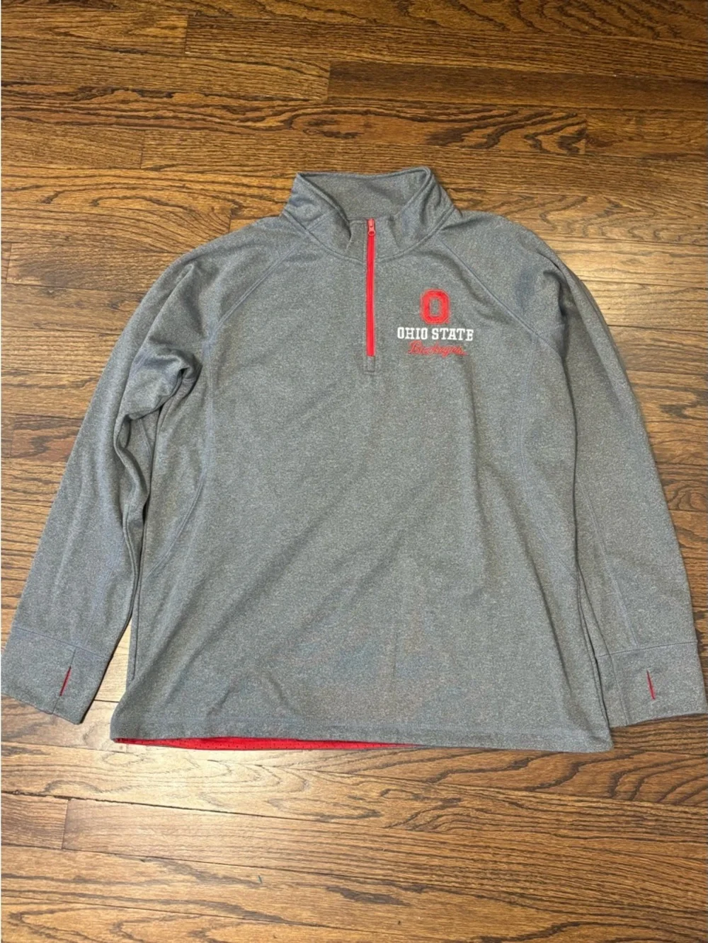 Authentic Apparel Ohio State Buckeyes Longsleeve Quarter Zip XXL